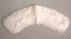 Dolce & Gabbana White Fur Shoulder Collar Wrap Shawl Scarf - Scarves & Shawls