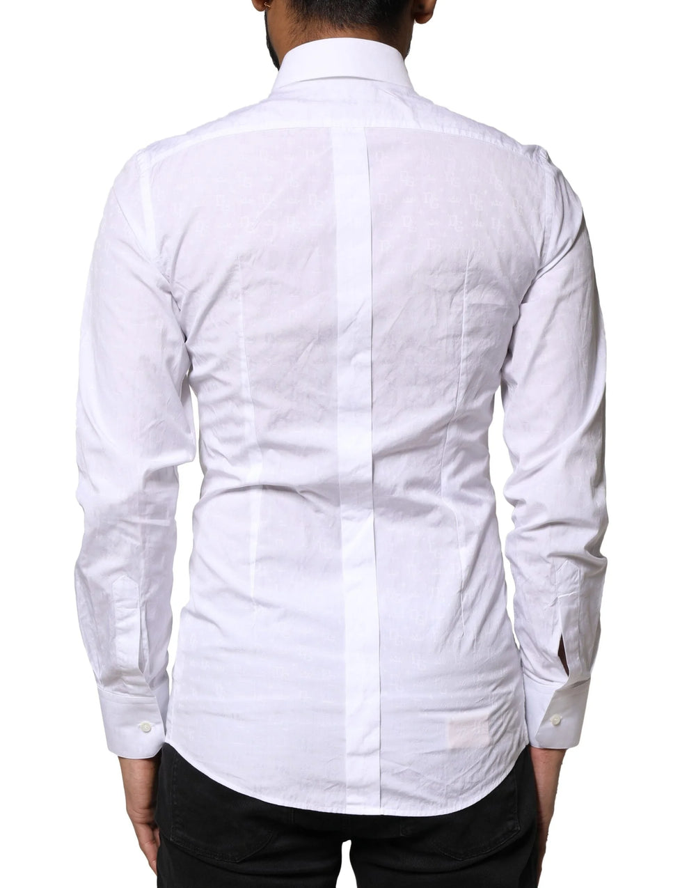 Dolce & Gabbana White GOLD Cotton Long Sleeves Dress Shirt - IT37 | XS - Shirts