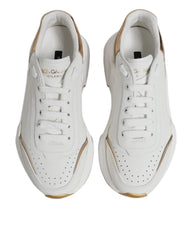 Dolce & Gabbana White Gold Daymaster Low Top Sneakers Shoes - EU36.5/US6 - Sneakers