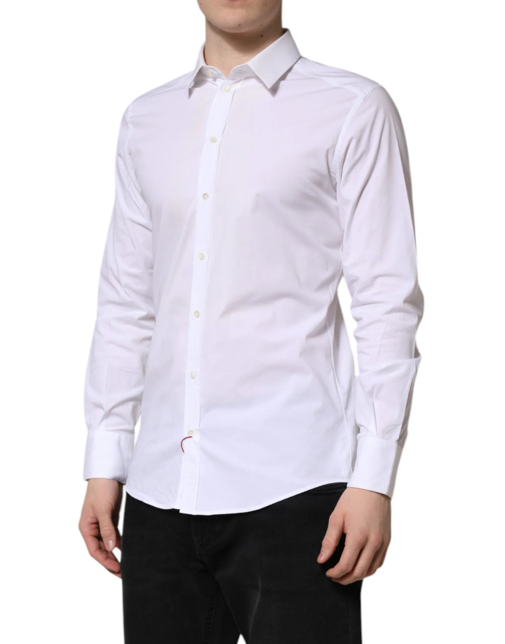 Dolce & Gabbana White GOLD Long Sleeve Dress Formal Shirt - IT40 | M - Shirts