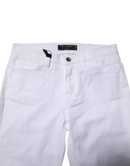 Dolce & Gabbana White GRACE Mid Waisted Skinny Denim Jeans - IT40|S - Jeans