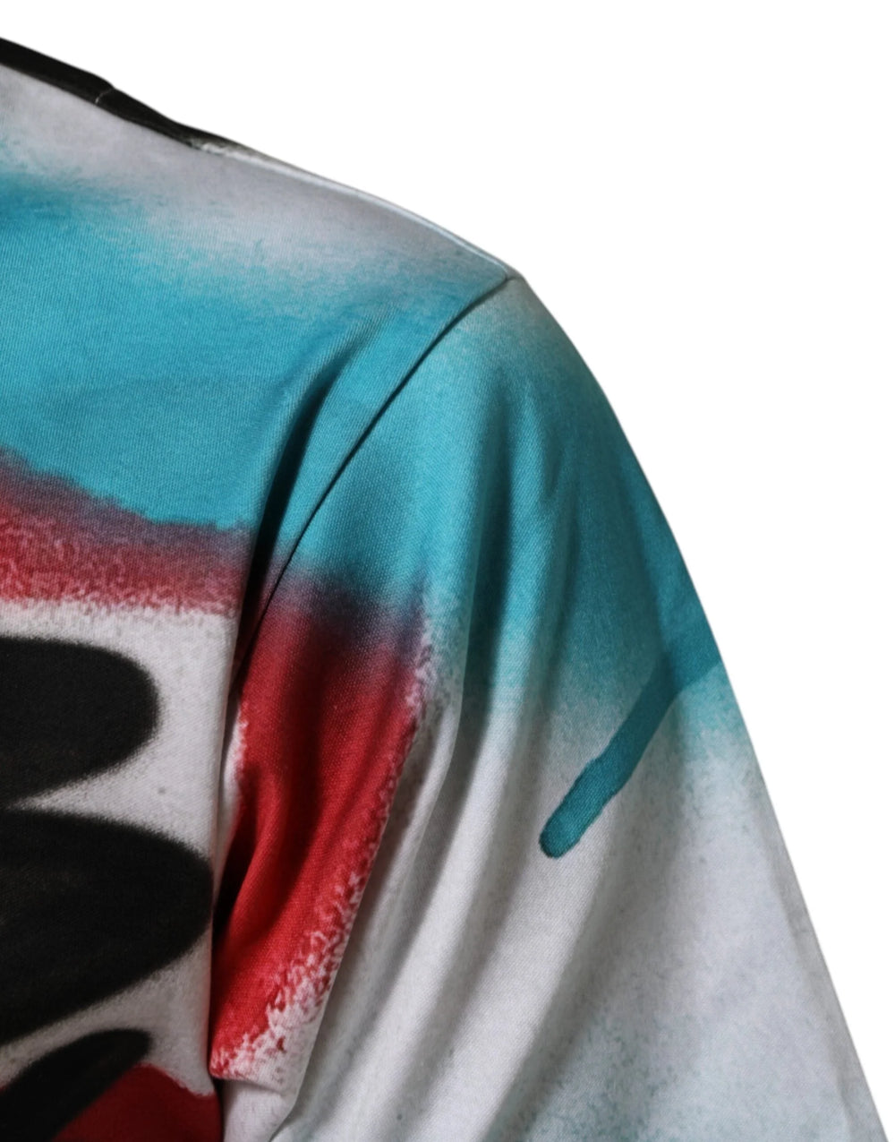 Dolce & Gabbana White Graffiti Crew Neck Short Sleeves T-shirt - XS - T-Shirts