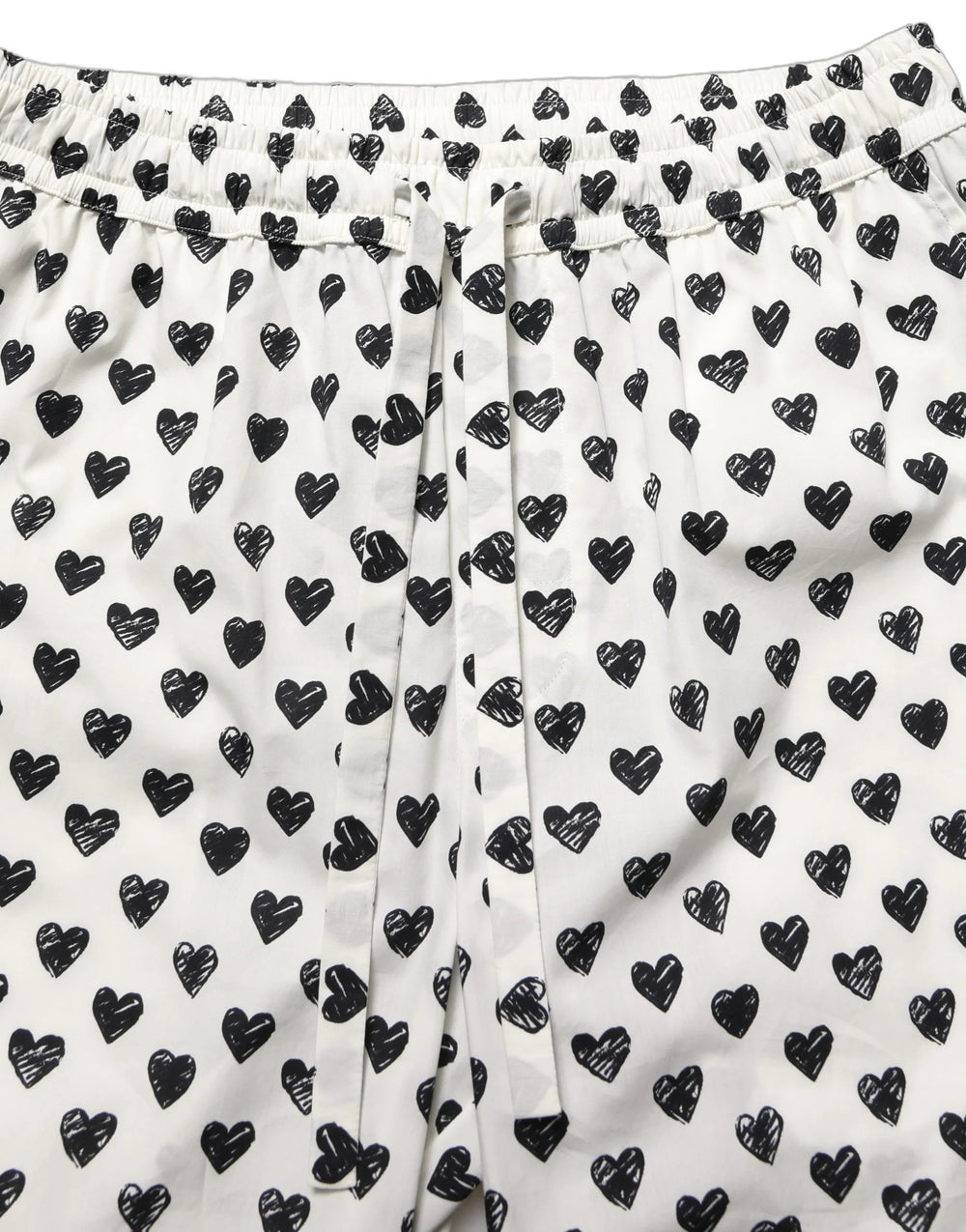 Dolce & Gabbana White Graphic Heart Print Men Trousers Pants - IT48 | M