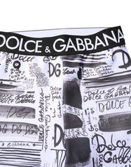 Dolce & Gabbana White Graphic HighWaist Skinny Leggings Pants - IT38 | XS - Leggings
