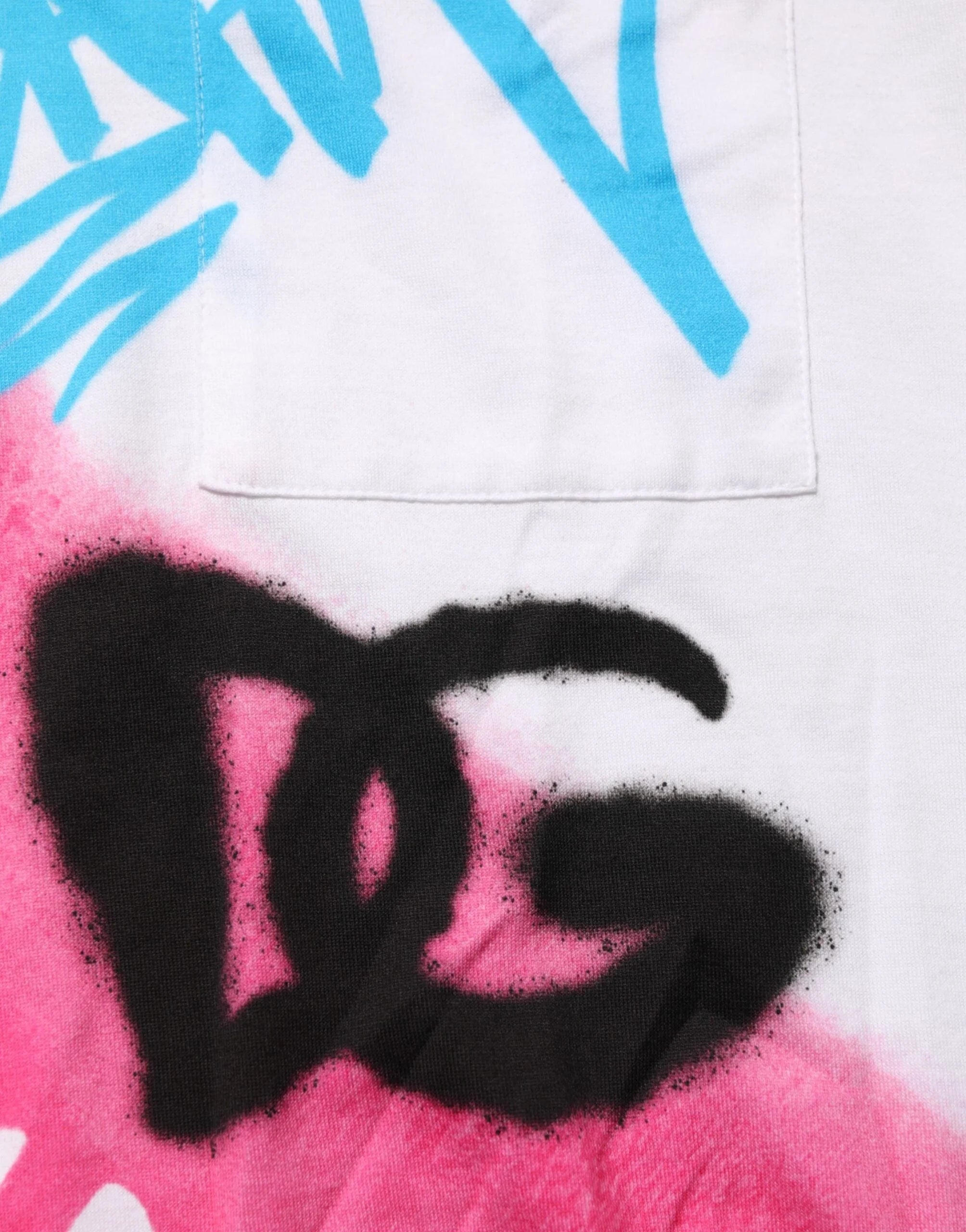 Dolce & Gabbana White Graphic Print Cotton Crew Neck T-shirt - IT48 | M
