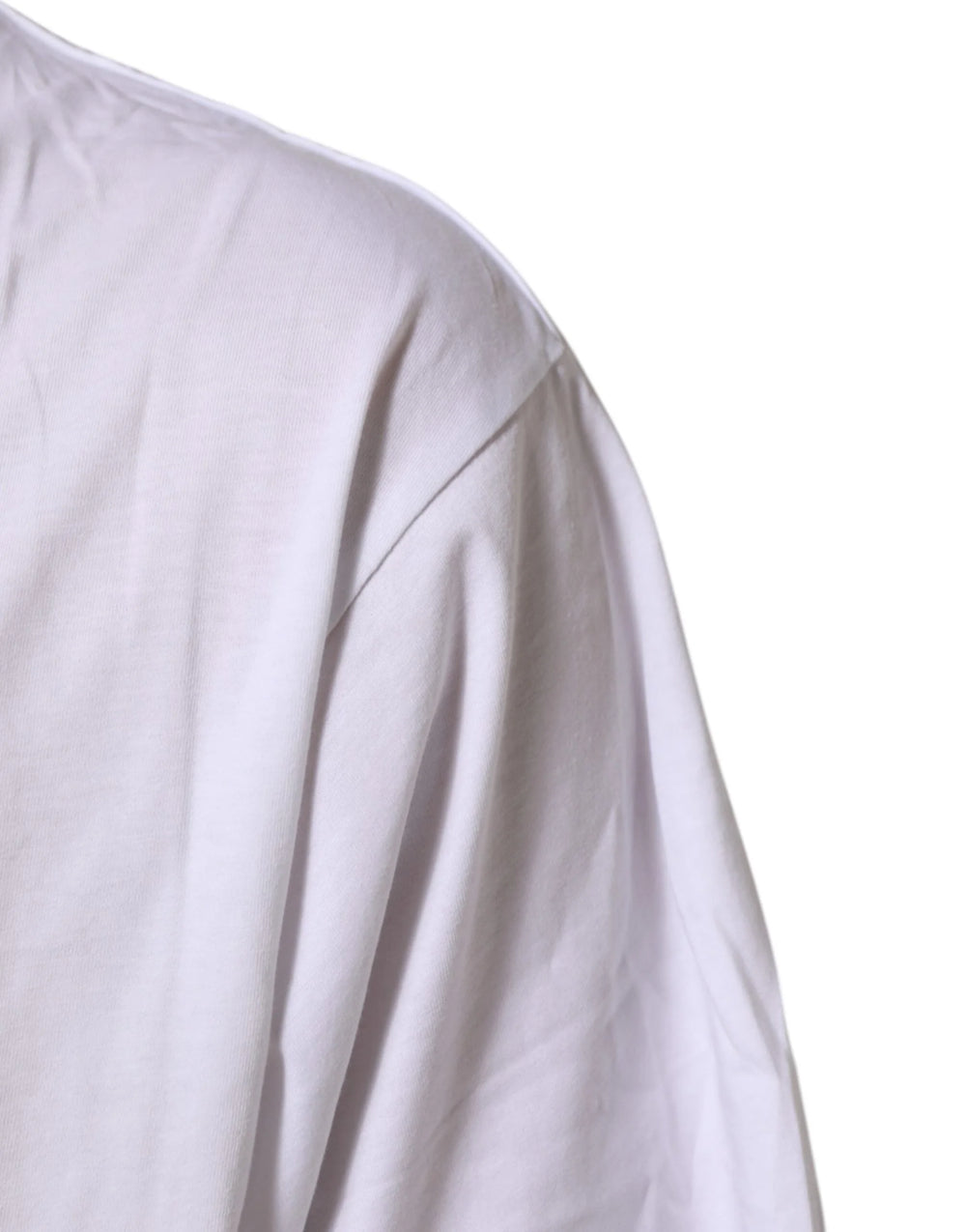 Dolce & Gabbana White Graphic Print Cotton Crew Neck T-shirt - IT54 | XL - T-Shirts