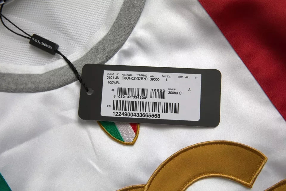 Dolce & Gabbana White Green Sleeveless Top Italian Flag Basket T-shirt - Tank Tops