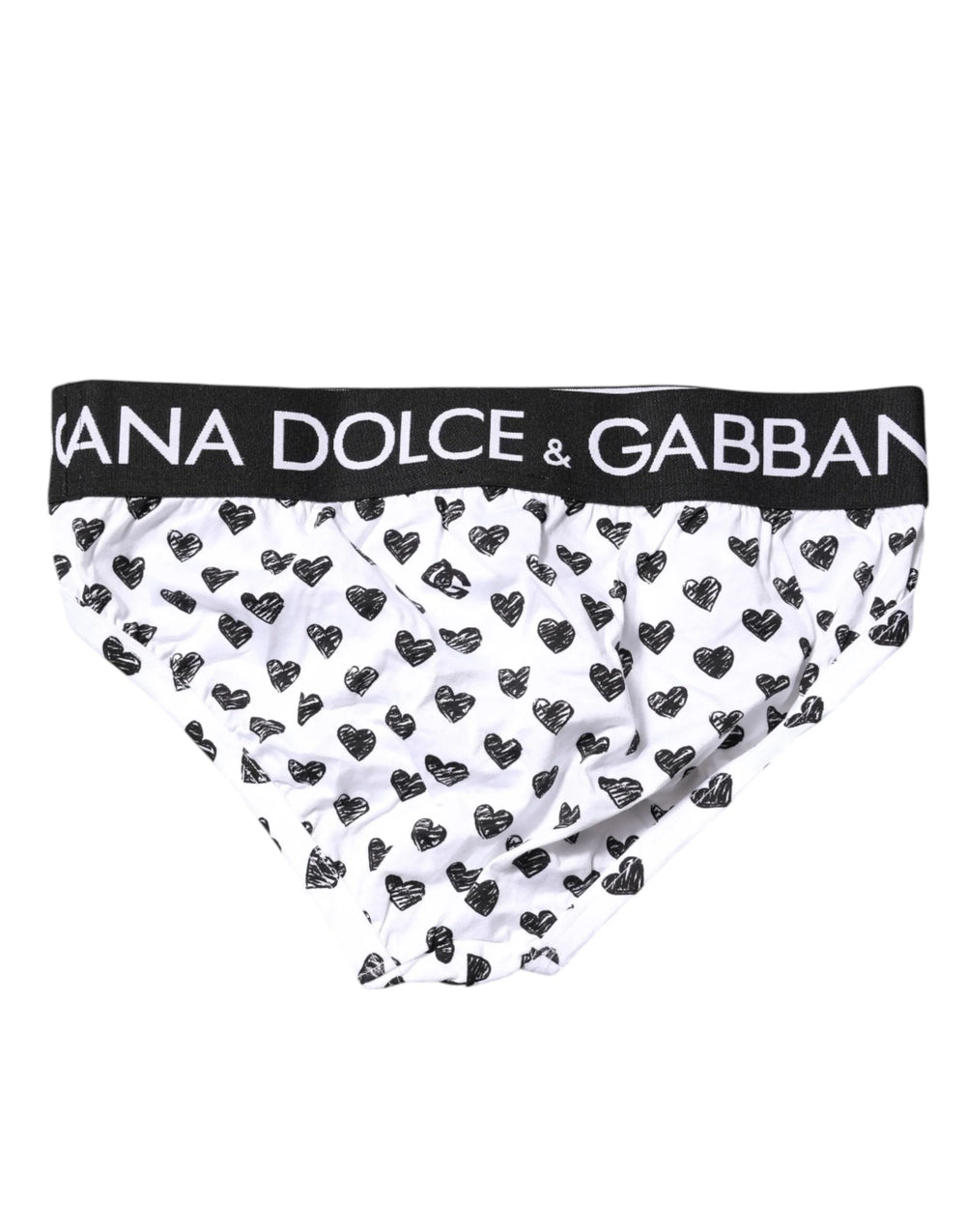 Dolce & Gabbana White Heart Printed Regular Brief Underwear - IT4 | S - Briefs