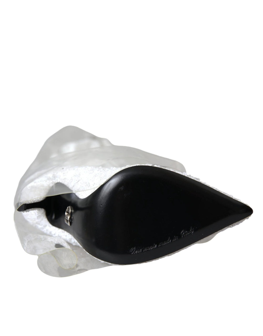 Dolce & Gabbana White Heels Stiletto Knee High Boots Shoes - Boots