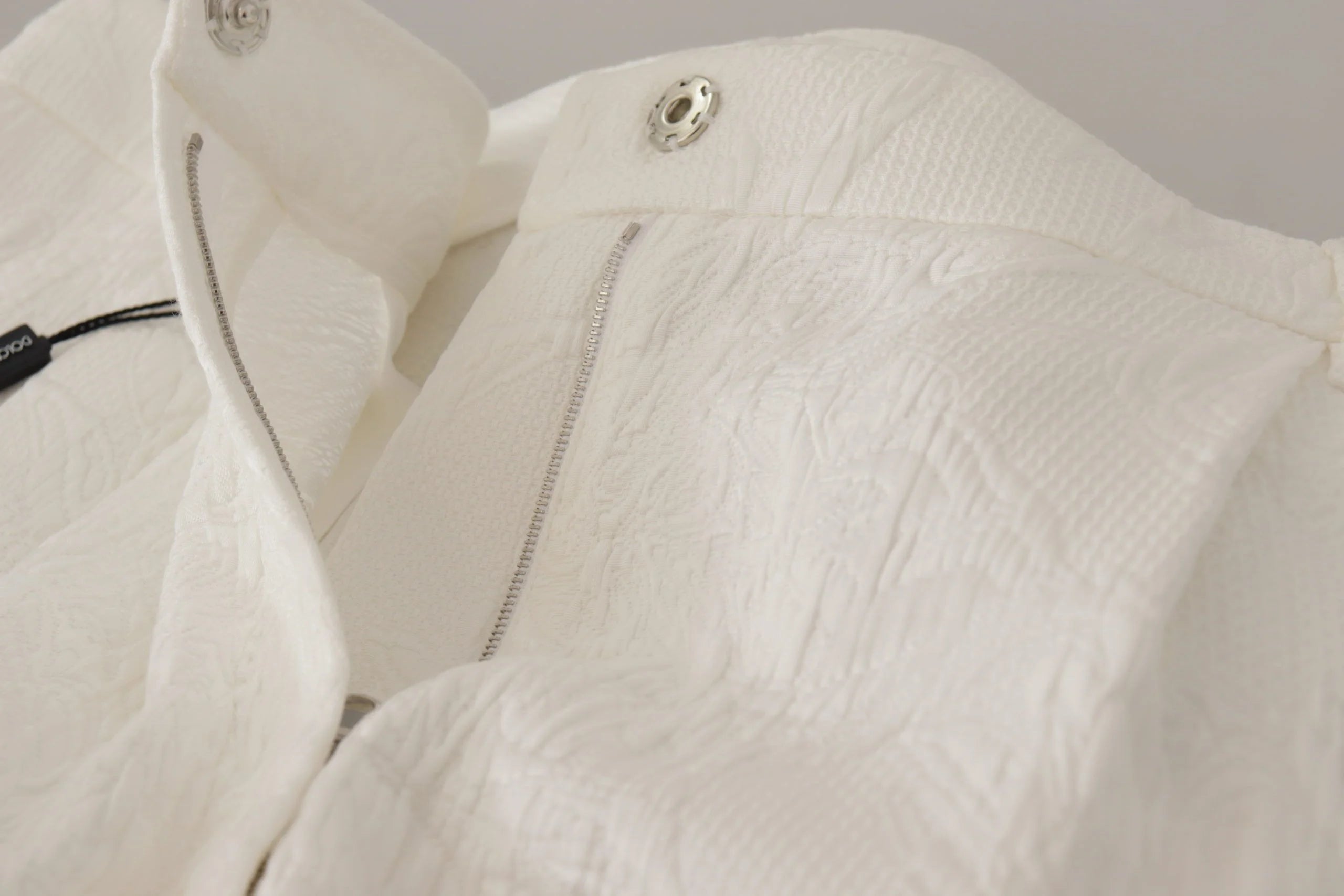 Dolce & Gabbana White High Waist Culotte Cotton Shorts - IT48 | XL - Short Trousers