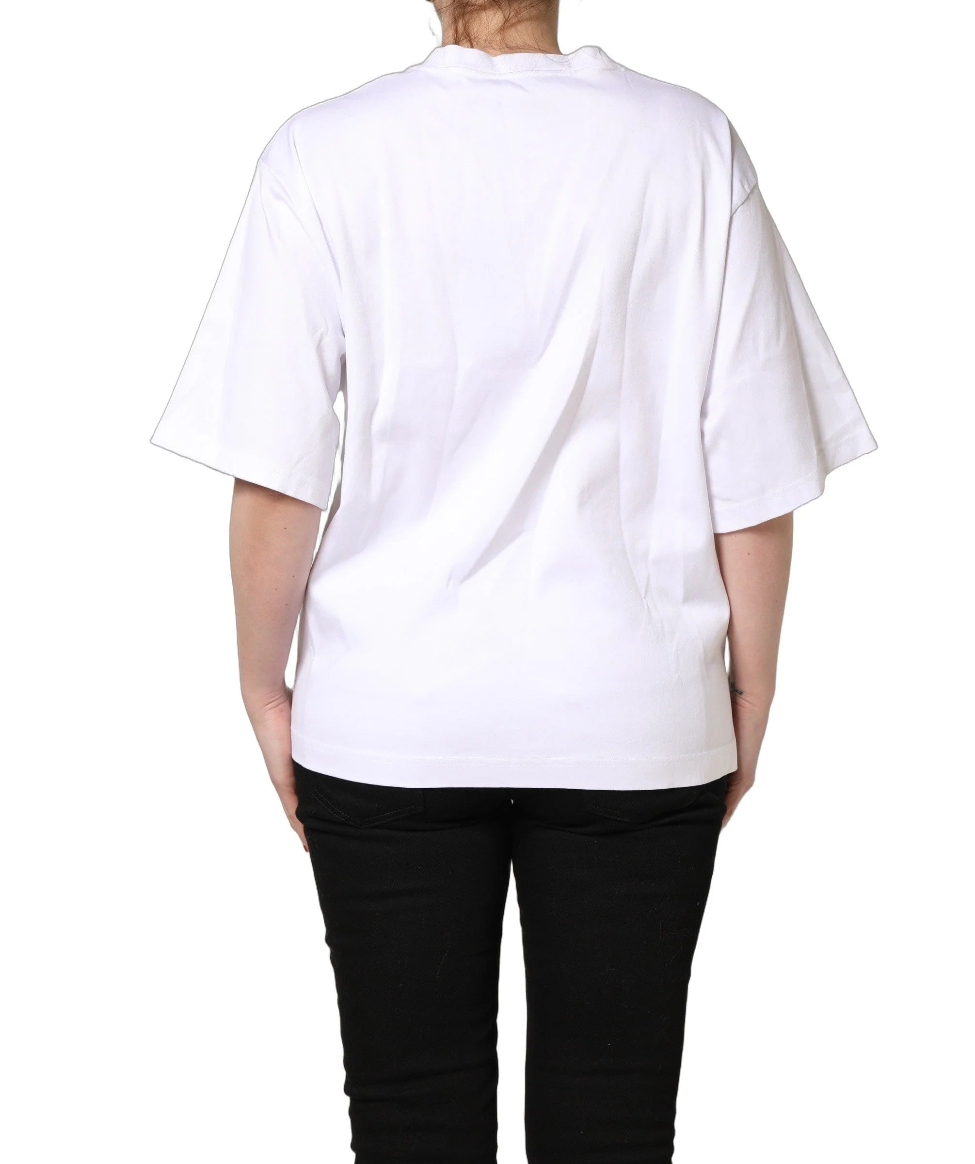 Dolce & Gabbana White I’m A Super Model Fan Print Jersey T-shirt - IT46|XL