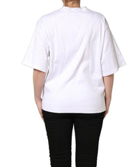 Dolce & Gabbana White I’m A Super Model Fan Print Jersey T-shirt - IT46|XL