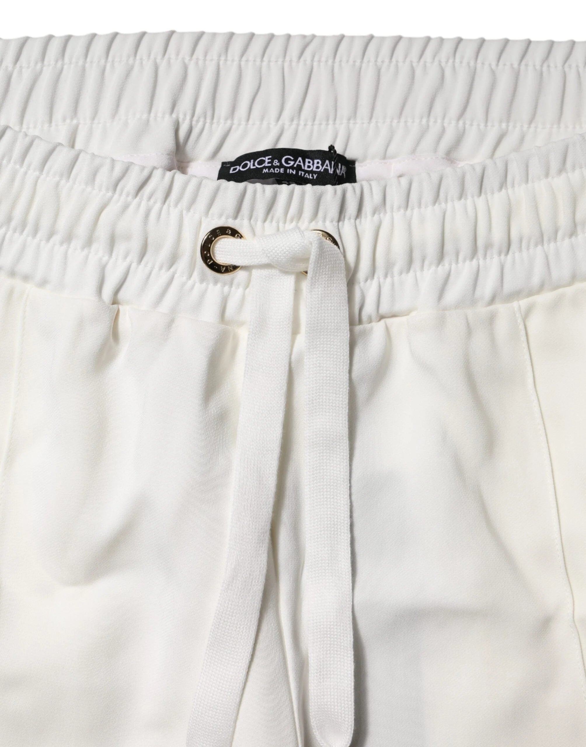 Dolce & Gabbana White Jogger Sweatpants Pants - IT48|XXL - Joggers