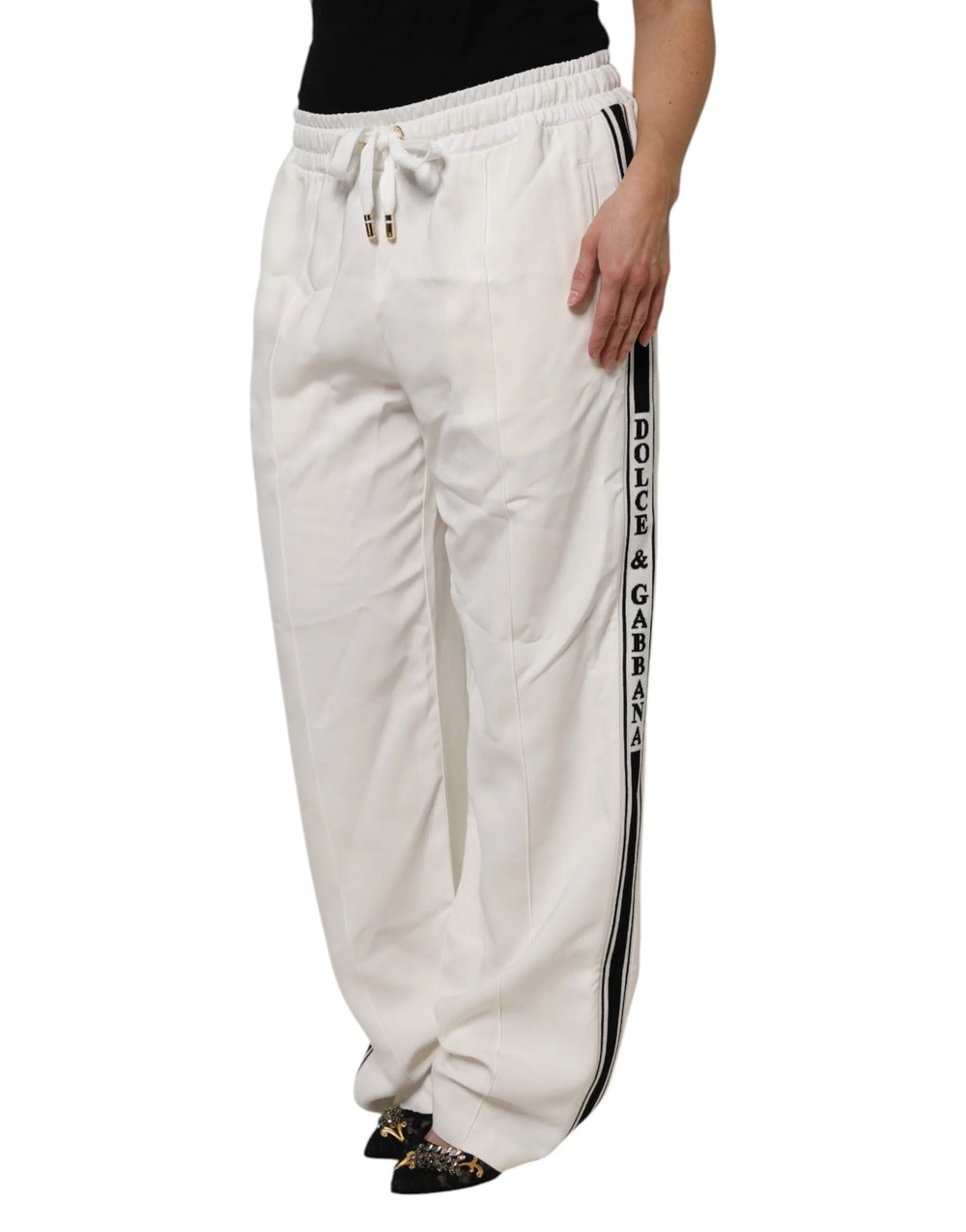 Dolce & Gabbana White Jogger Sweatpants Pants - IT48|XXL - Joggers