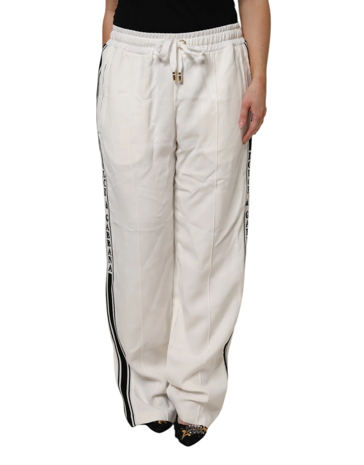 Dolce & Gabbana White Jogger Sweatpants Pants - IT48|XXL - Joggers