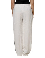 Dolce & Gabbana White Jogger Sweatpants Pants - IT48|XXL - Joggers