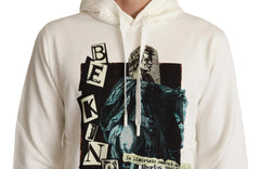 Dolce & Gabbana White King Ceasar Cotton Hooded Sweater - IT50 | L - Hoodies