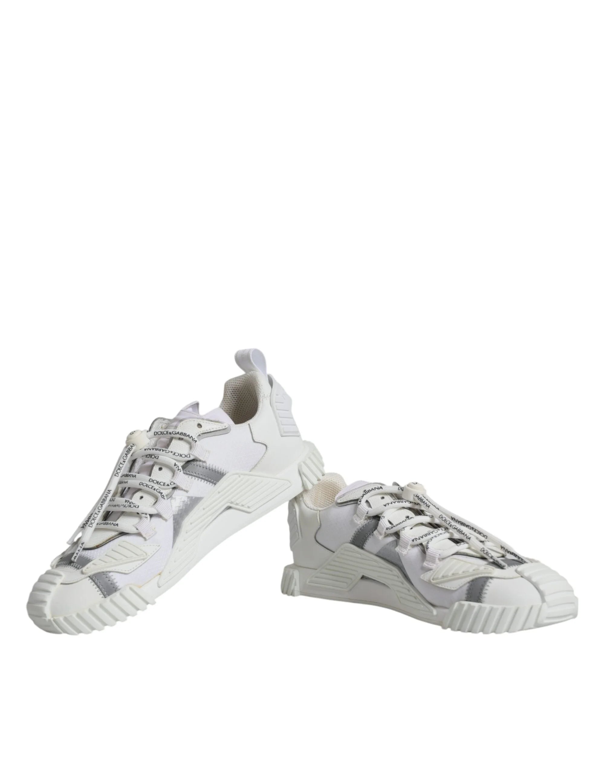Dolce & Gabbana White Lace Up Low Top NS1 Sneakers Shoes - EU41/US8 - Sneakers