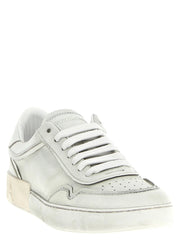 Dolce & Gabbana White Lamb Leather Low Top Sneakers