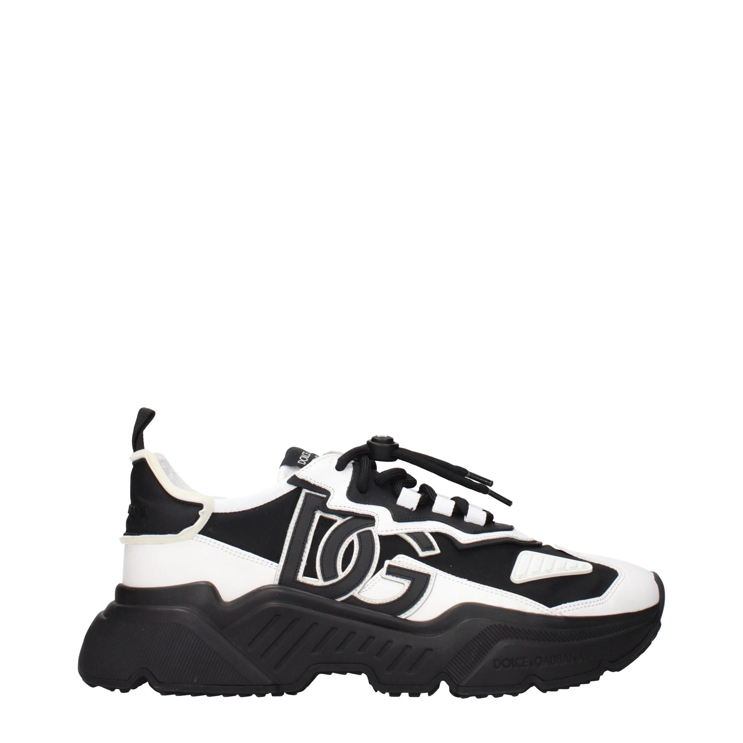 Dolce & Gabbana White Leather Chunky Sneakers - EU44/US11