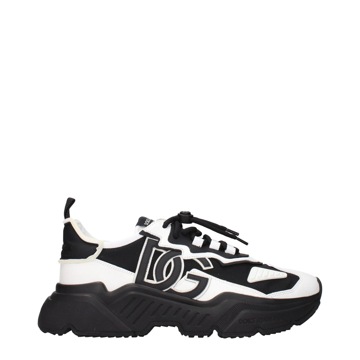 Dolce & Gabbana White Leather Chunky Sneakers - EU44/US11