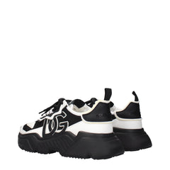 Dolce & Gabbana White Leather Chunky Sneakers - EU44/US11