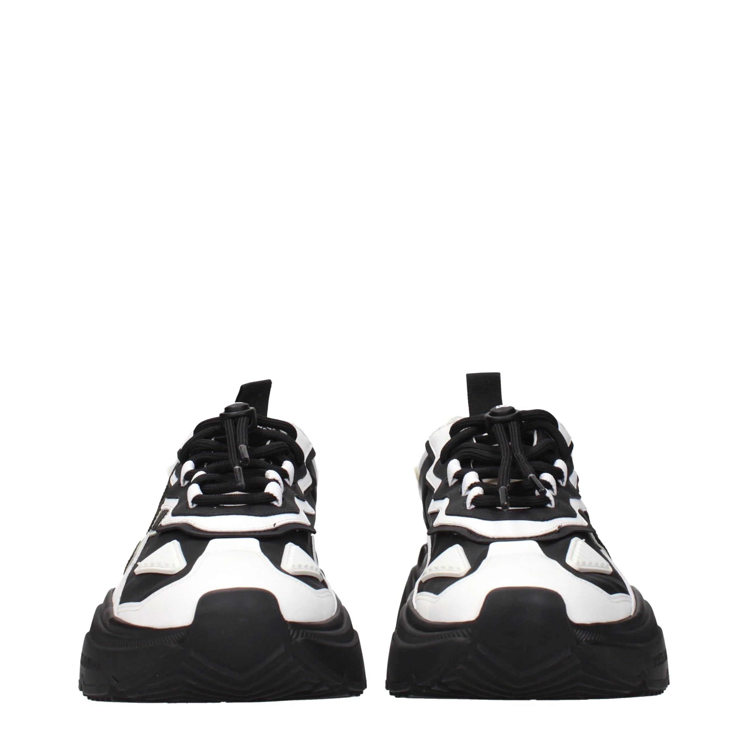 Dolce & Gabbana White Leather Chunky Sneakers - EU44/US11