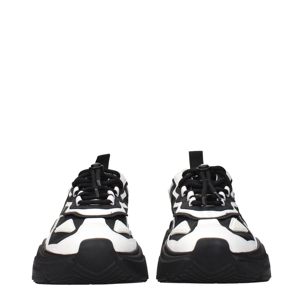 Dolce & Gabbana White Leather Chunky Sneakers - EU44/US11