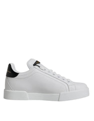 Dolce & Gabbana White Leather Classic Low Top Sneakers Shoes - EU35.5/US5 - Sneakers