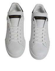 Dolce & Gabbana White Leather Classic Low Top Sneakers Shoes - EU35.5/US5 - Sneakers