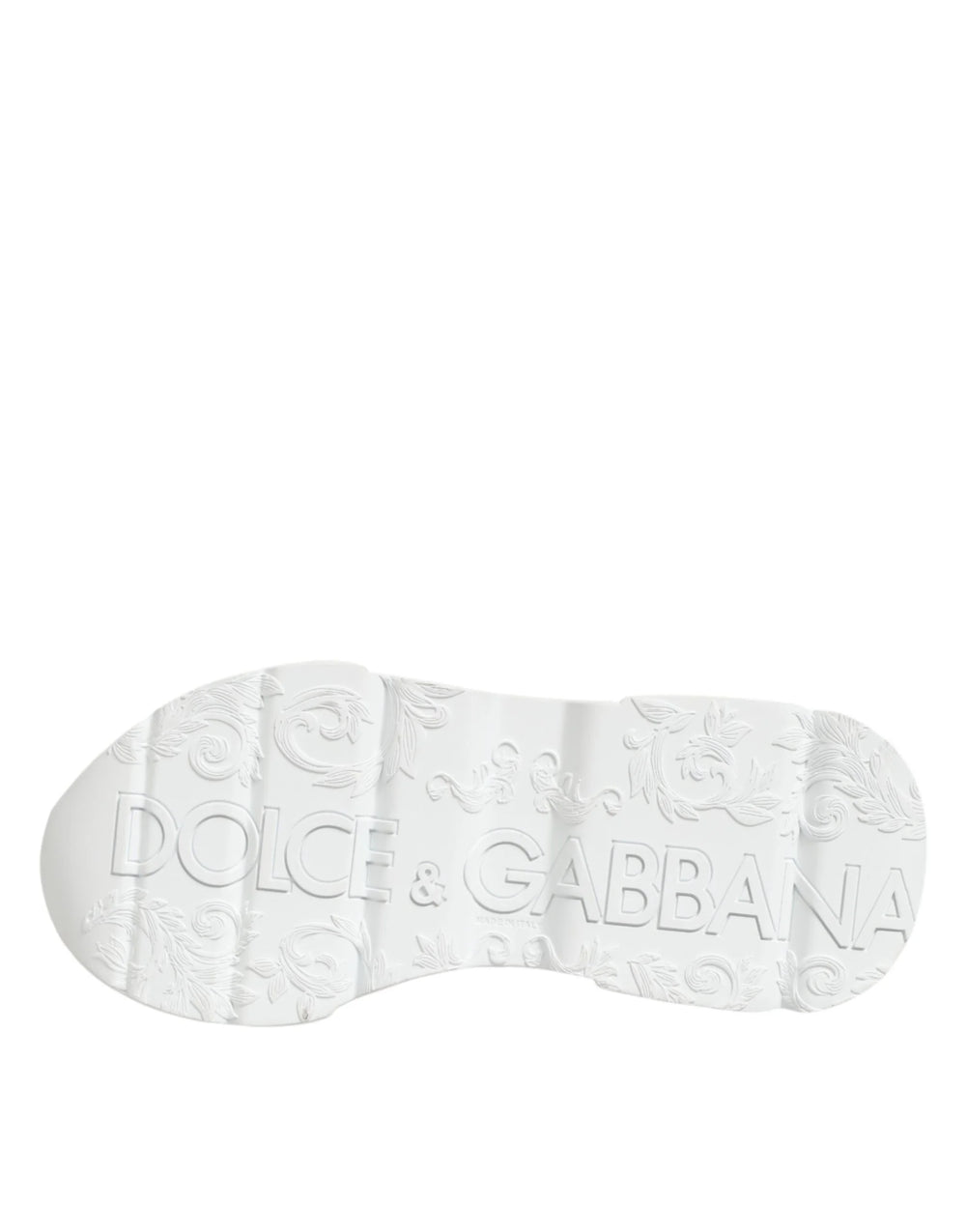 Dolce & Gabbana White Leather Daymaster Low Top Sneakers Shoes - EU40/US9.5