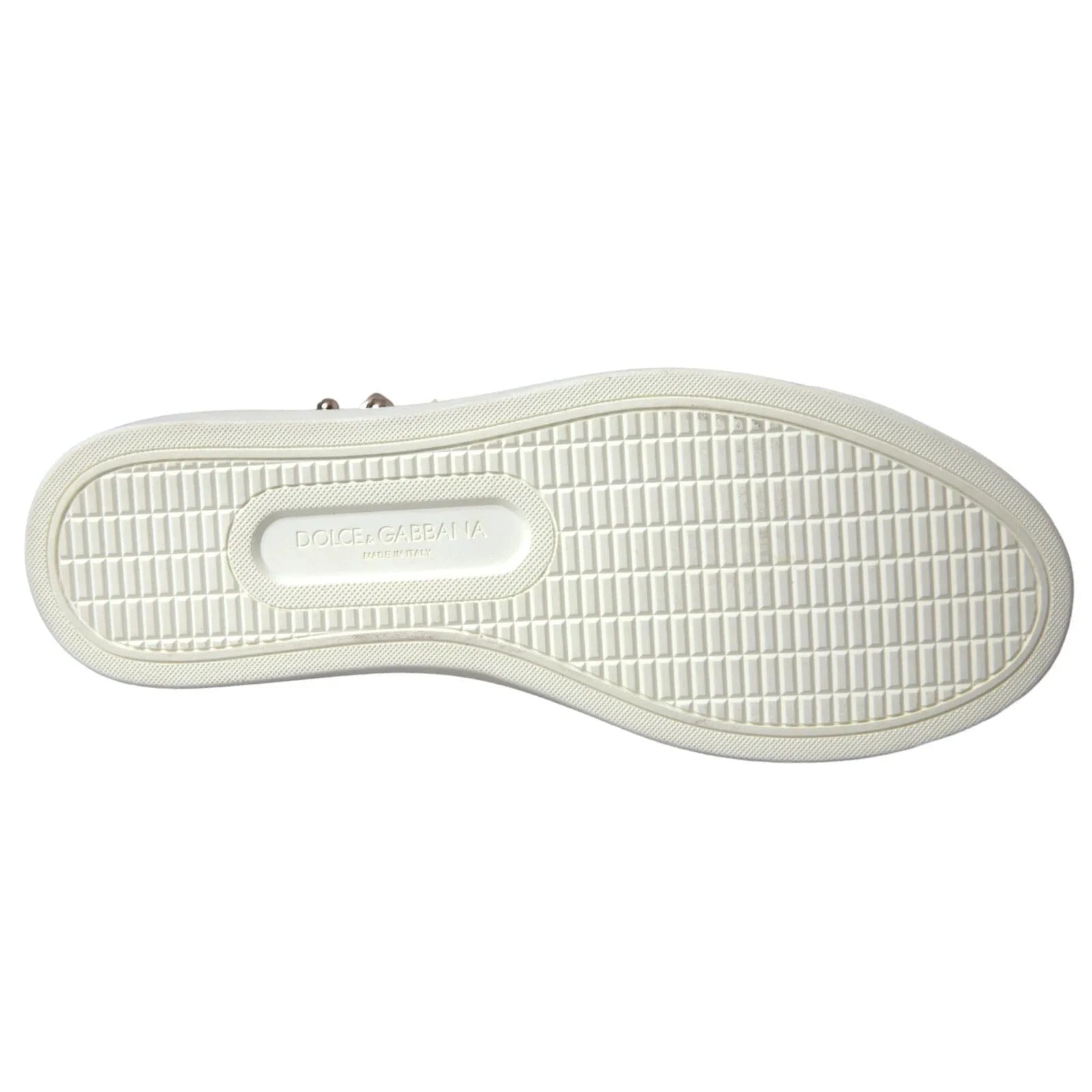 Dolce & Gabbana White Leather Gold Red Heart Sneakers Shoes - EU36.5/US6 - Sneakers