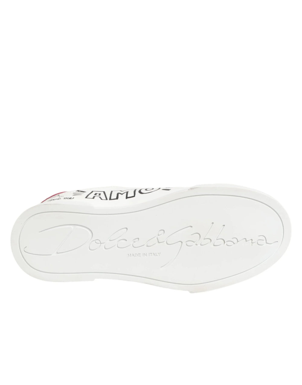 Dolce & Gabbana White Leather Graffiti Low Top Sneakers Shoes - EU36.5/US6 - Sneakers