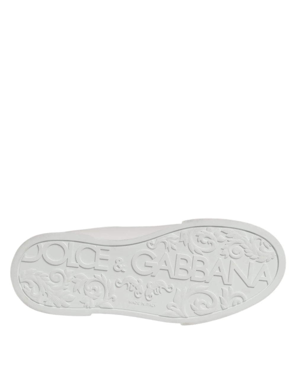 Dolce & Gabbana White Leather Lace Up Low Top Sneakers Shoes - EU39/US6 - Sneakers