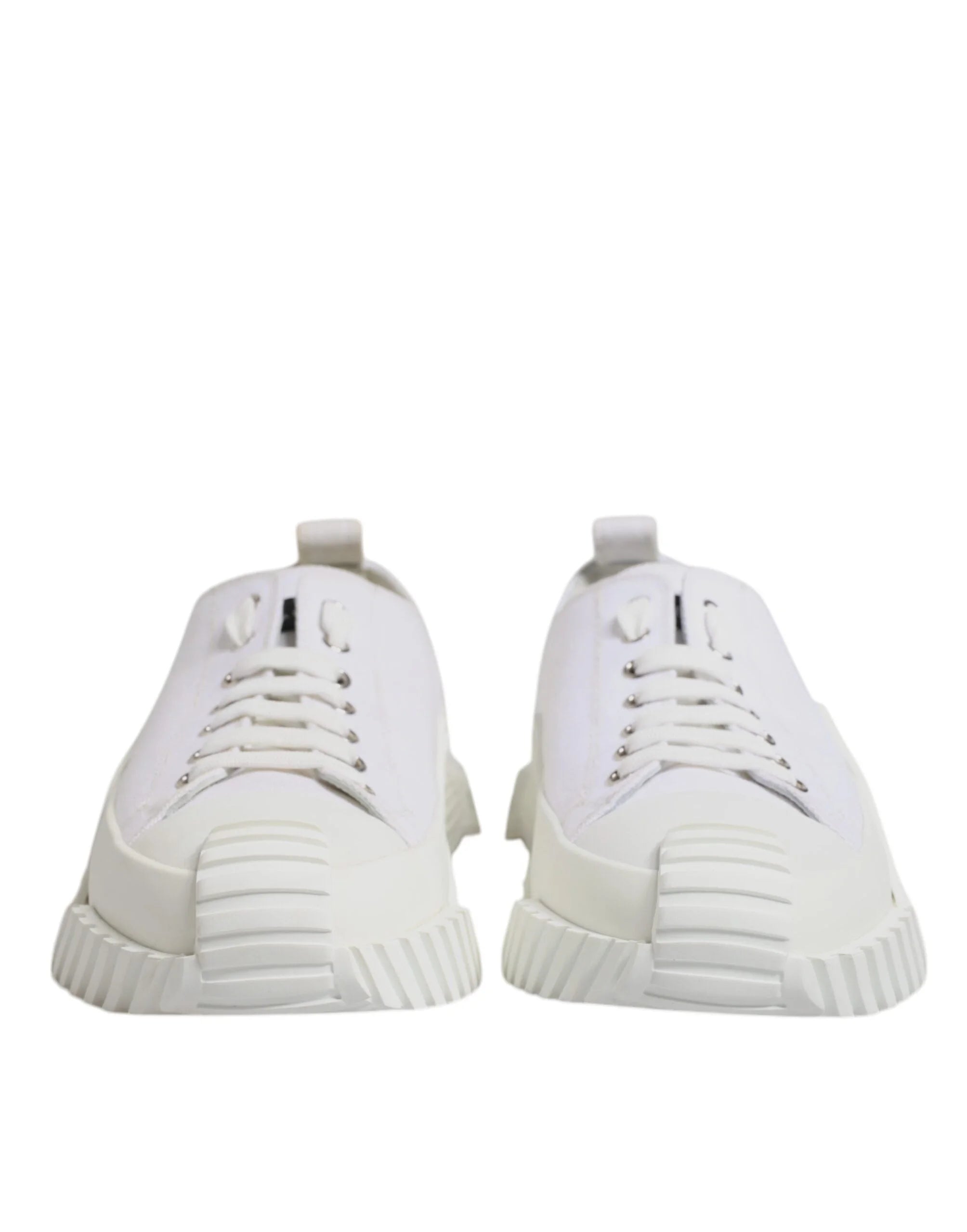 Dolce & Gabbana White Leather Low Top NS1 Sneakers Shoes - EU44/US11 - Sneakers