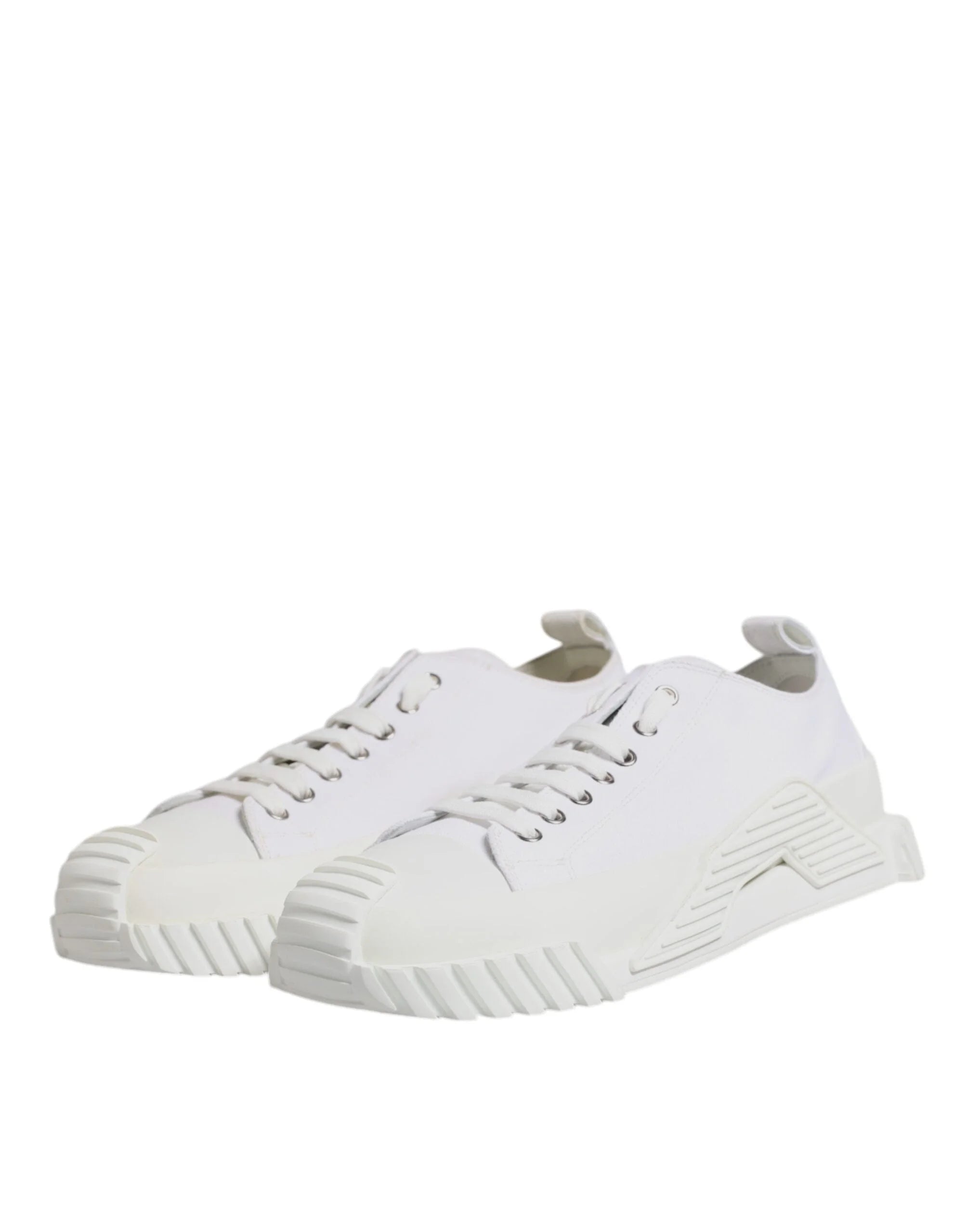 Dolce & Gabbana White Leather Low Top NS1 Sneakers Shoes - EU44/US11 - Sneakers