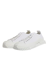 Dolce & Gabbana White Leather Low Top NS1 Sneakers Shoes - EU44/US11 - Sneakers