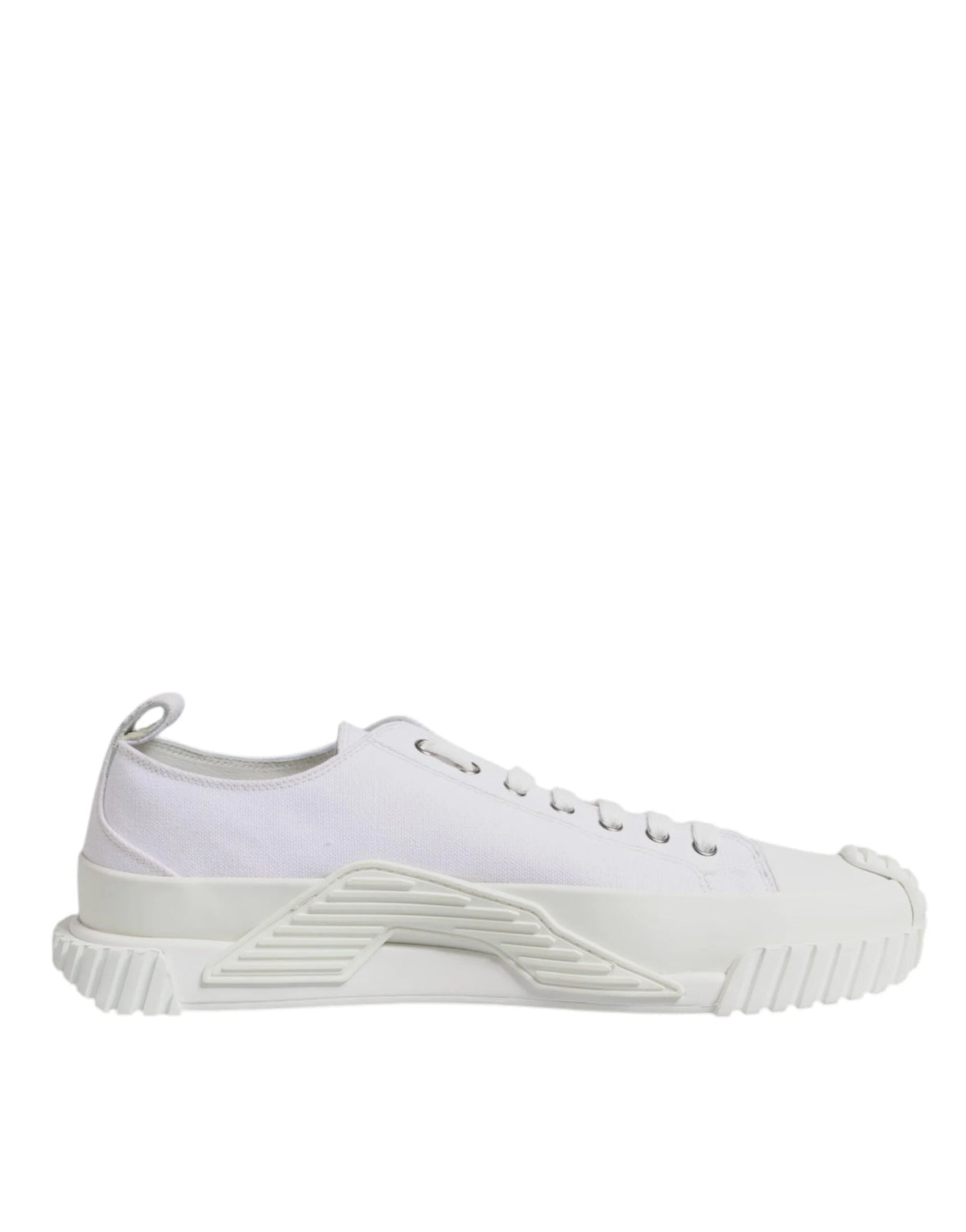 Dolce & Gabbana White Leather Low Top NS1 Sneakers Shoes - EU44/US11 - Sneakers