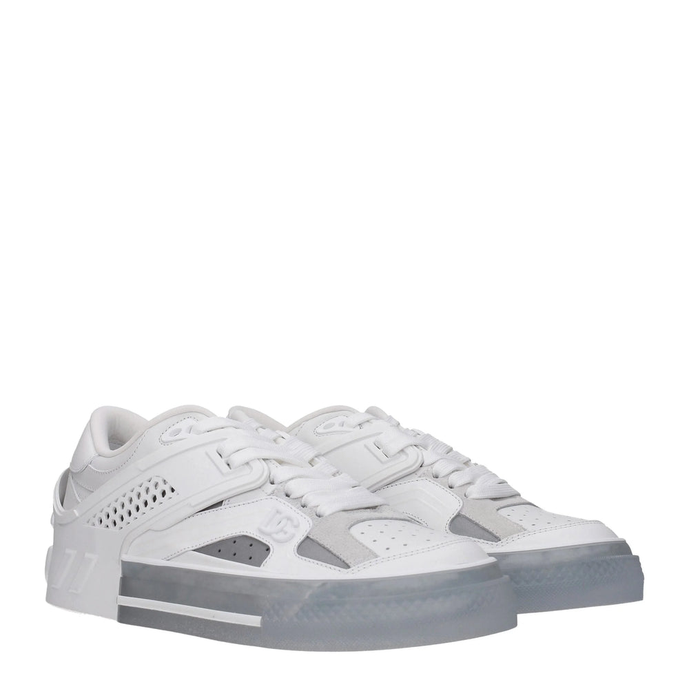 Zapatillas bajas Dolce & Gabbana de cuero blanco