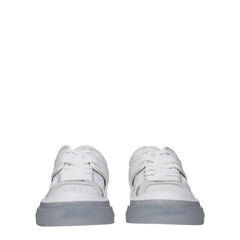 Dolce & Gabbana White Leather Low Top Sneakers