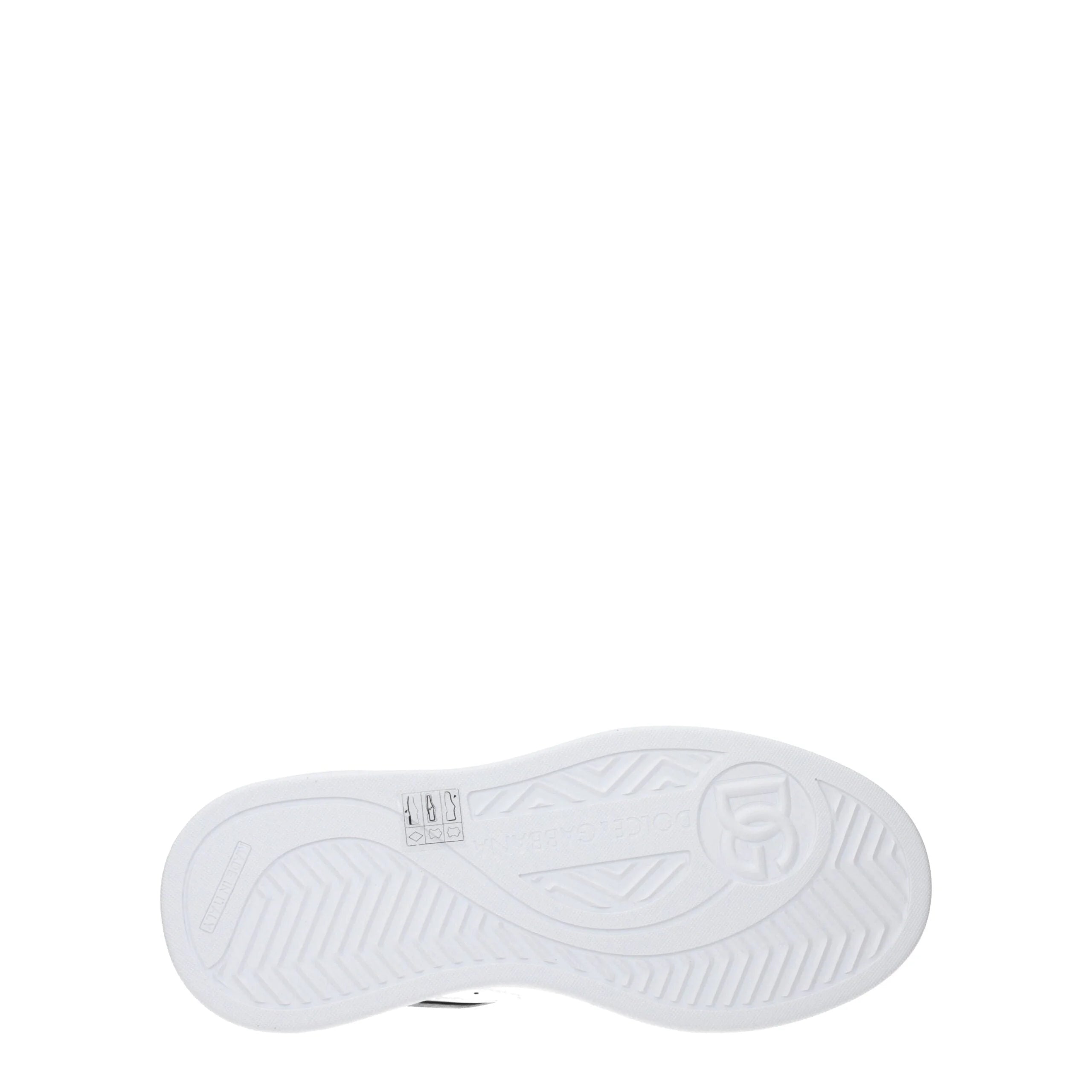 Dolce & Gabbana White Leather Low Tops
