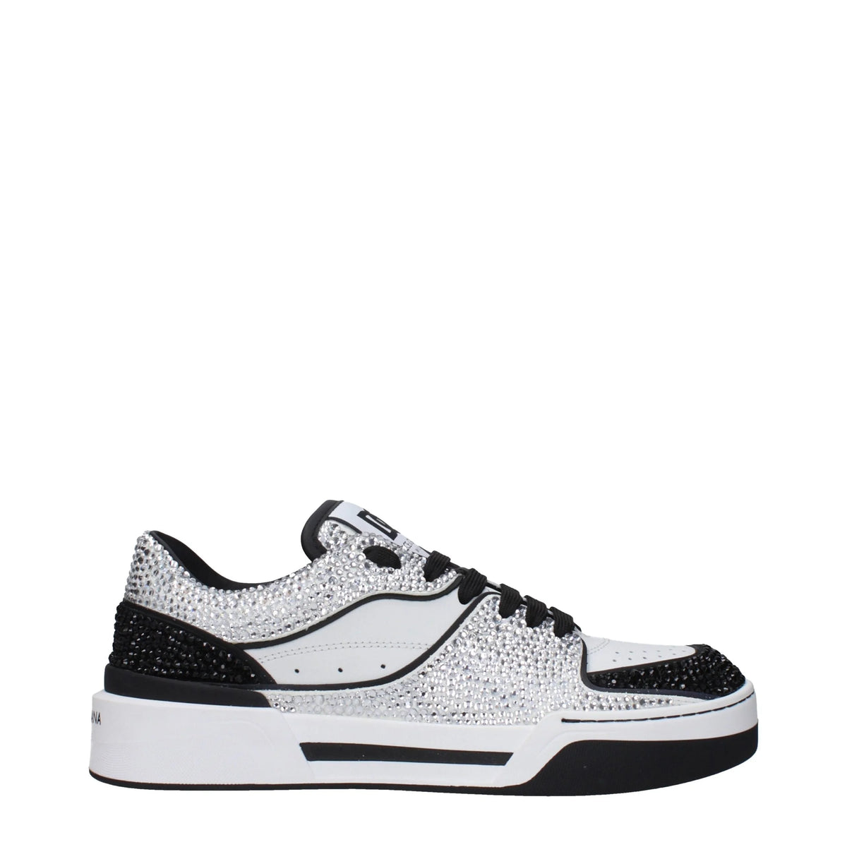 Dolce & Gabbana White Leather Low Tops - EU38/US8