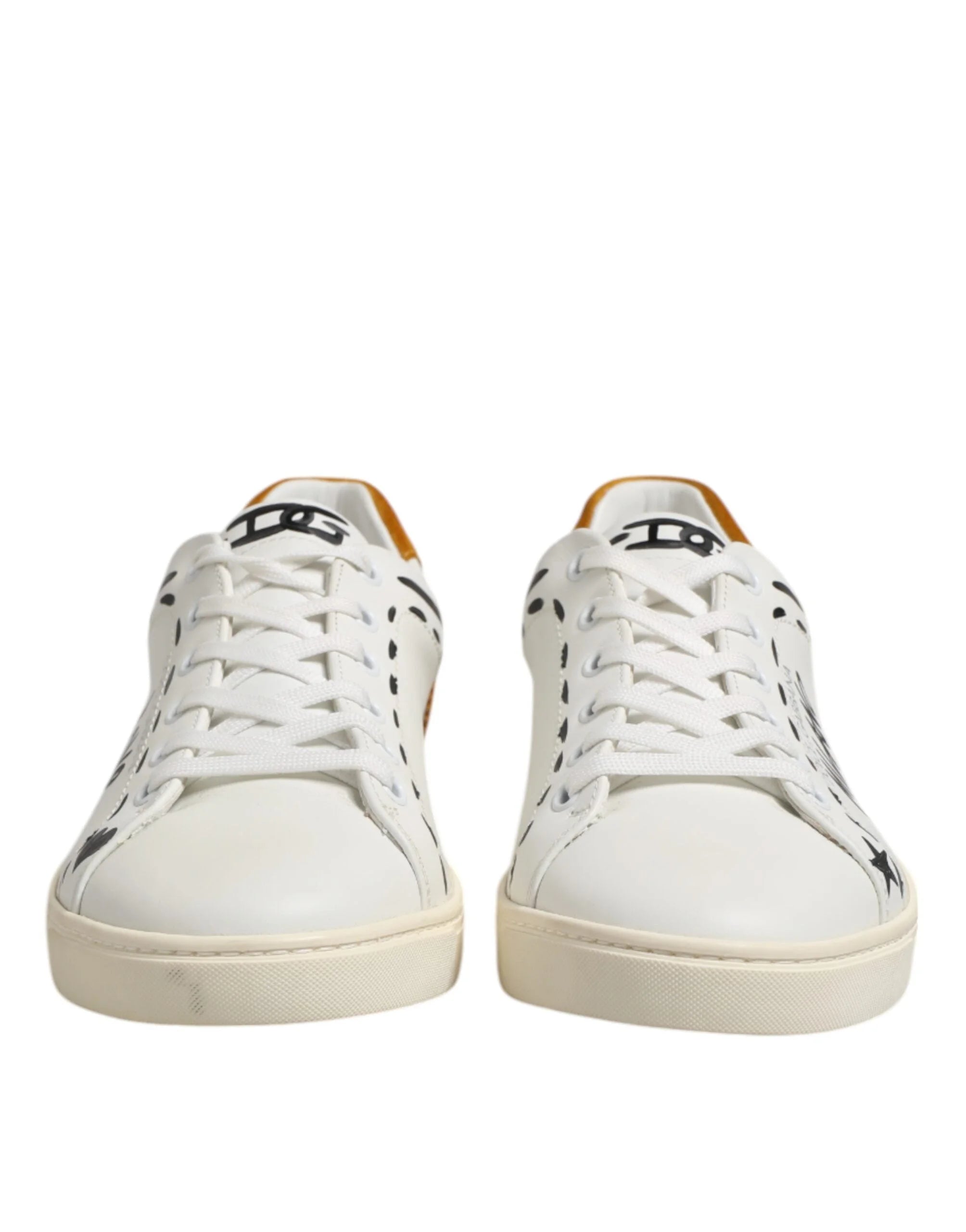 Dolce & Gabbana White Leather MILANO Low Top Sneakers Shoes - Sneakers