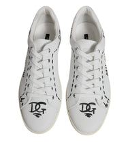 Dolce & Gabbana White Leather Milano Low Top Sneakers Shoes - EU44.5/US11.5 - Sneakers