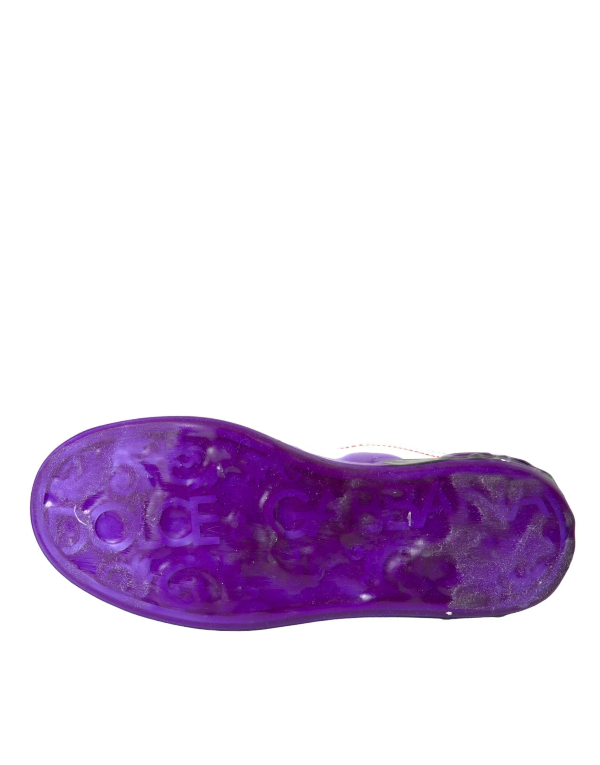 Dolce & Gabbana White Leather Portofino Low Top Sneakers Shoes - EU35/US4.5 - Sneakers