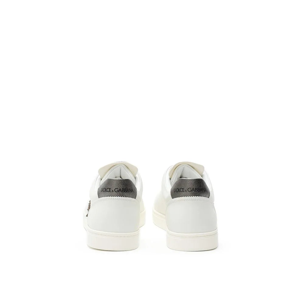 Dolce & Gabbana White Leather Sneaker - EU44/US11 - Sneakers