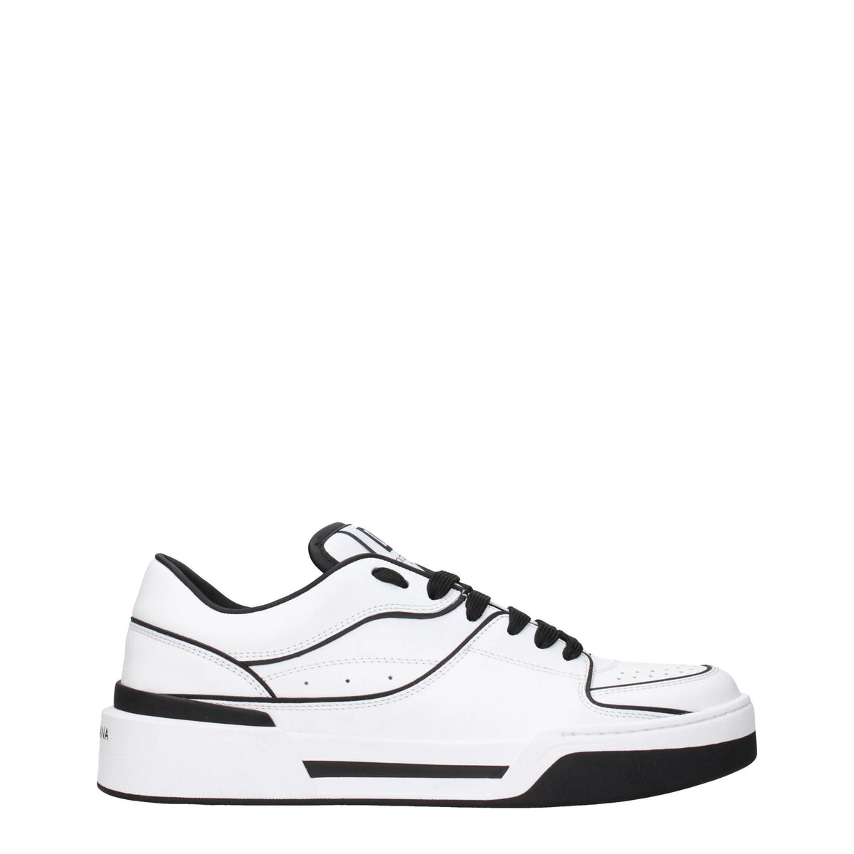 Dolce & Gabbana White Leather Sneakers - EU41/US8