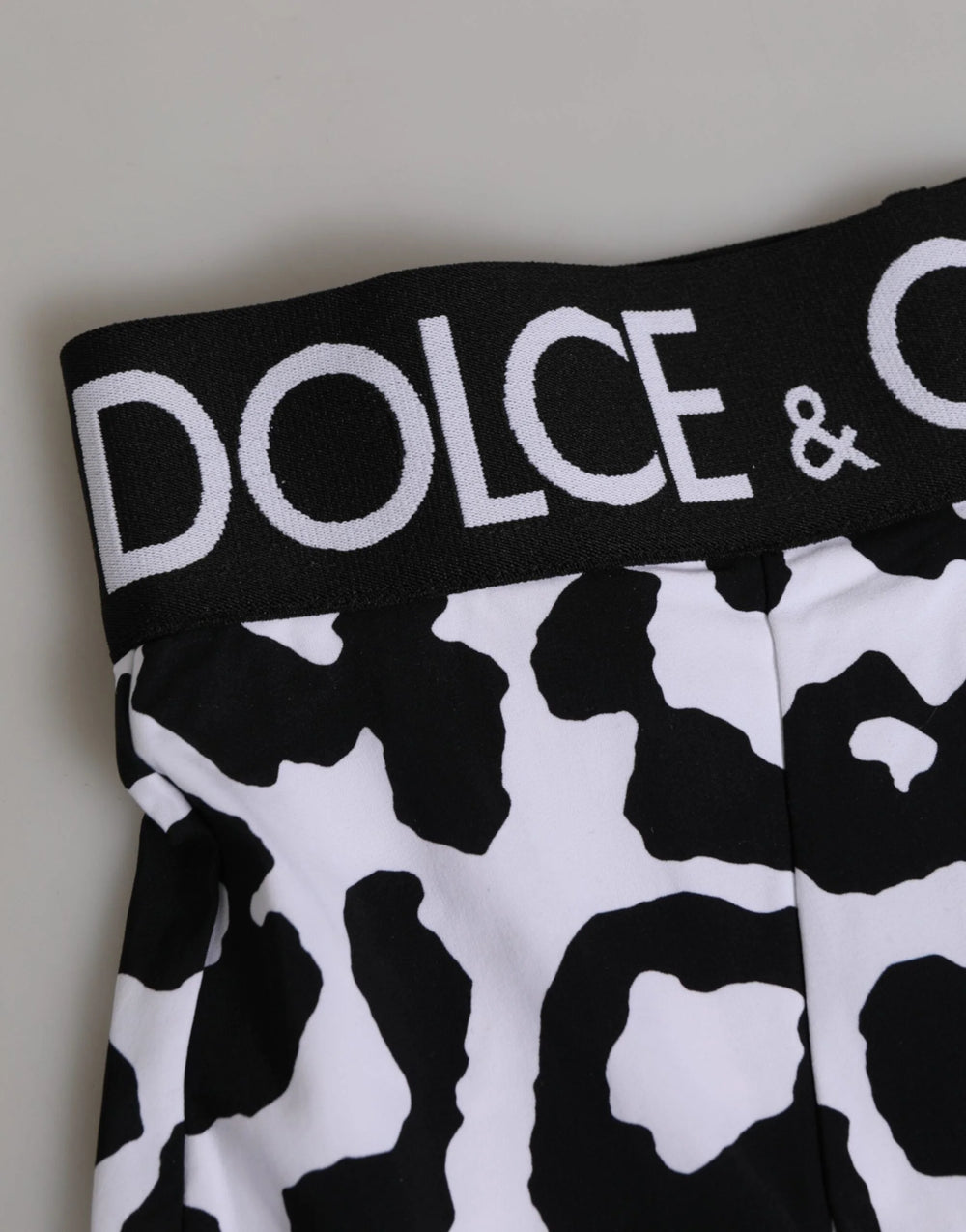 Dolce & Gabbana White Leopard Nylon High Waist Girdle Underwear - IT2 | S - Briefs