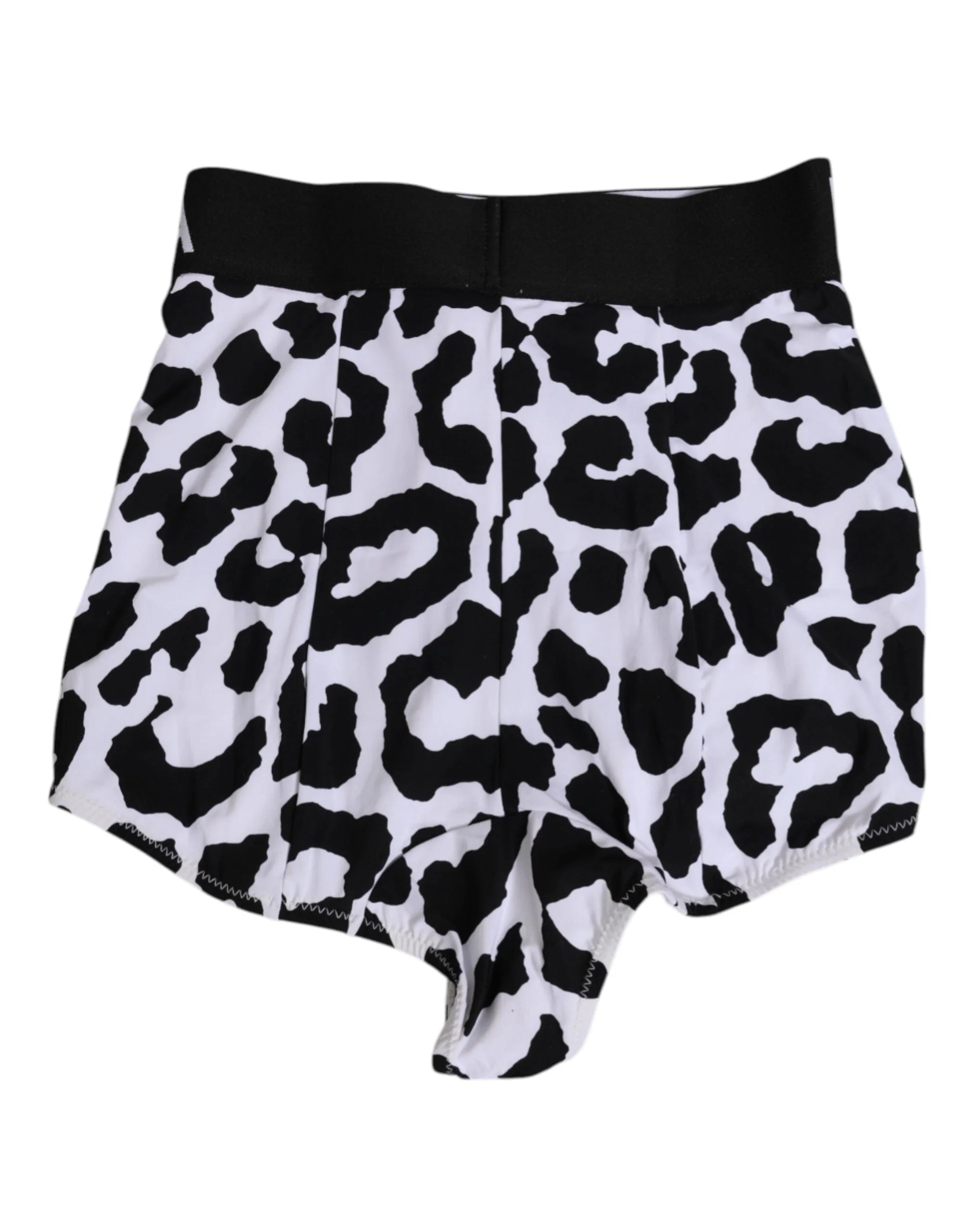 Dolce & Gabbana White Leopard Nylon High Waist Girdle Underwear - IT2 | S