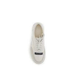 Sneakers Low Top Dolce & Gabbana Brancas em Linho